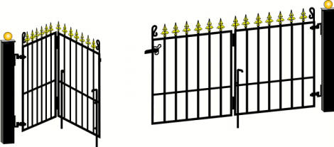 Folding Gates Illustration